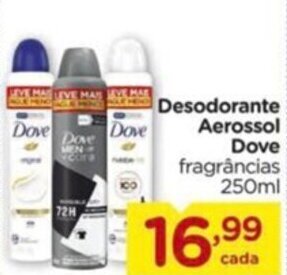 Carrefour Desodorante Aerossol Dove fragrâncias 250ml oferta