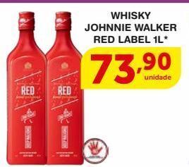 Roldão Whisky johnnie walker red label 1l* oferta
