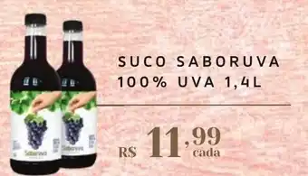 SUCO SABORUVA 100% UVA 1,4L