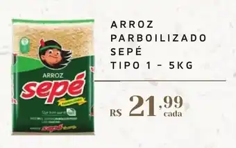 Empório Bahamas ARROZ PARBOILIZADO SEPÉ TIPO 1 - 5KG oferta