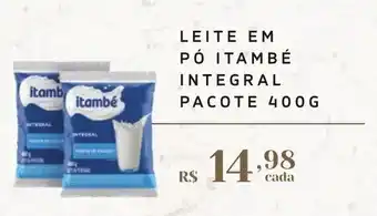 Empório Bahamas LEITE EM PÓ ITAMBÉ INTEGRAL PACOTE 400G oferta