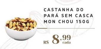 Empório Bahamas CASTANHA DO PARÁ SEM CASCA MON CHOU 150G oferta