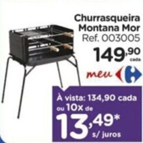 Carrefour Churrasqueira Montana Mor Ref. 003005 oferta