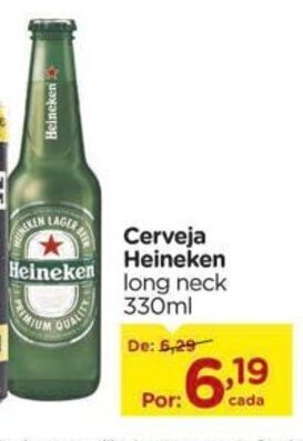 Carrefour Cerveja Heineken long neck 330ml oferta
