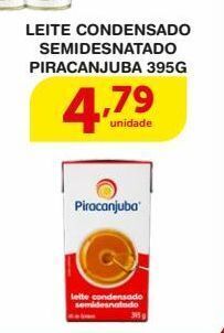 Roldão Leite condensado semidesnatado piracanjuba 395g oferta