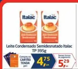 Tenda Atacado Leite condensado semidesnatado italac 395g oferta