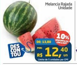 Tenda Atacado Melancia rajada un oferta