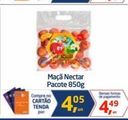 Tenda Atacado Maçã nectar pacote 850g oferta
