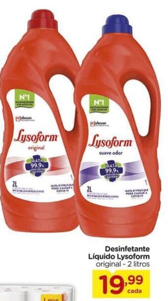 Carrefour Desinfetante Líquido Lysoform original - 2 litros oferta