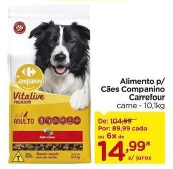 Carrefour Alimento p/ Cães Companino Carrefour carne - 10,1kg oferta