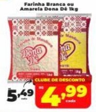 Farinha Branca ou Amarela Dona De 1kg