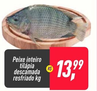 Frangolândia Peixe Inteiro Tilapia descamada resfriada 1kg oferta