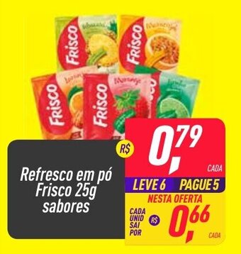 Frangolândia Refresco em po Frisco 25g sabores oferta