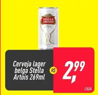 Frangolândia Cerveja lager belga Stella Artois 269ml oferta