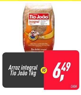 Frangolândia Arroz Integral Tio Joao 1kg oferta