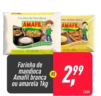 Frangolândia Farinha de mandioca Amafil brnaca ou amarela 1kg oferta