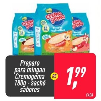 Frangolândia Preparo para Mingau Cremogema 180g sabores oferta