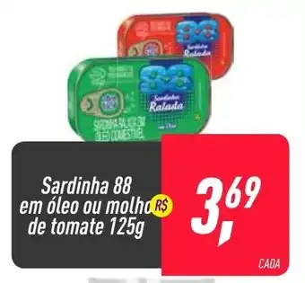 Frangolândia Sardinha 88 em oleo ou molho de tomate 125g oferta