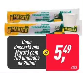 Frangolândia Copo descartaveis Marata com 100 unidades de 200ml oferta