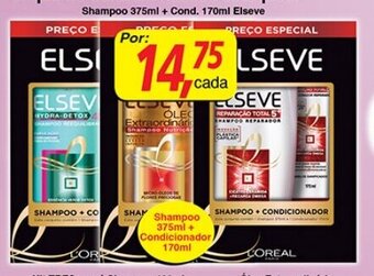 Supermercados Guanabara Shampoo 375ml + Cond. 170ml Elseve oferta