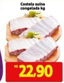 Extra Supermercado Costela suína congelada kg oferta