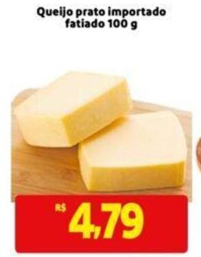 Queijo prato importado fatiado 100 g