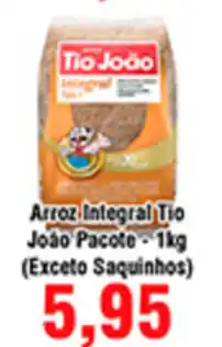 Shibata Supermercados Arroz Integral Tio Joao Pacote 1kg oferta