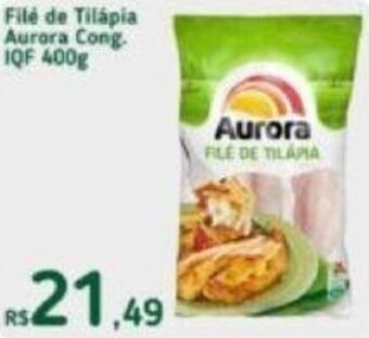 Master Supermercados Filé de Tilápia Aurora Cong. IQF 400g oferta