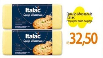 Atacadão Queijo Mussarela Italać Preço por quilo na peça oferta