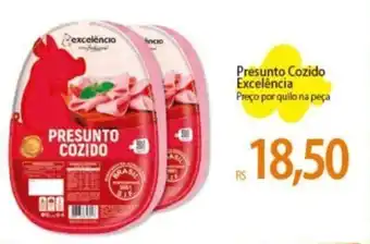 Atacadão Presunto Cozido Excelência Preço por quilo na peça oferta