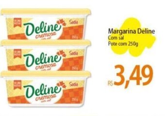 Atacadão Margarina Deline Com sal Pote com 250g oferta