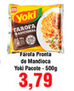Shibata Supermercados Farofa Pronta de Mandioca Yoki Pacote 500g oferta