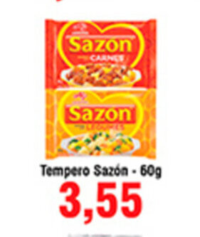 Shibata Supermercados Tempero Sazon 60g oferta