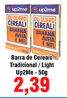 Barra de Cereals Tradicional/ Light Up2Me 50g