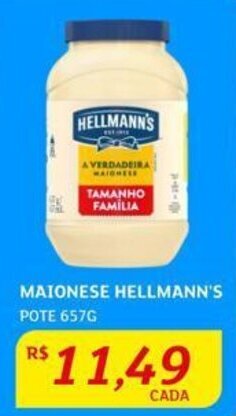 Assaí Atacadista MAIONESE HELLMANN'S POTE 657G oferta