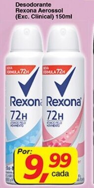 Supermercados Guanabara Desodorante Rexona Aerossol (Exc. Clinical) 150ml oferta