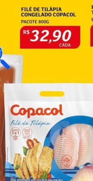 Assaí Atacadista FILÉ DE TILÁPIA CONGELADO COPACOL PACOTE 800G oferta