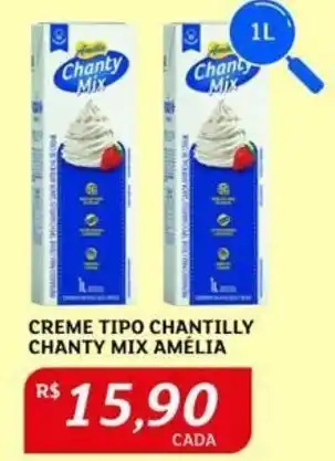 Assaí Atacadista CREME TIPO CHANTILLY CHANTY MIX AMÉLIA 1L oferta