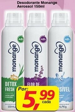 Supermercados Guanabara Desodorante Monange Aerossol 150ml oferta