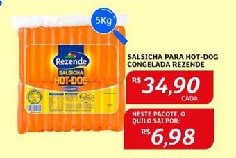 Assaí Atacadista SALSICHA PARA HOT-DOG CONGELADA REZENDE 5kg oferta