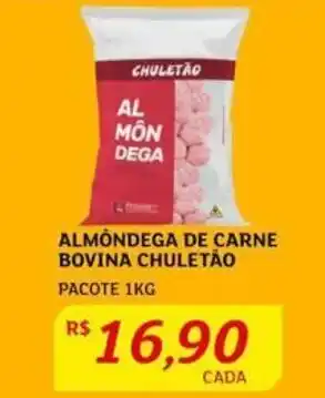 Assaí Atacadista ALMÔNDEGA DE CARNE BOVINA CHULETÃO PACOTE 1KG oferta