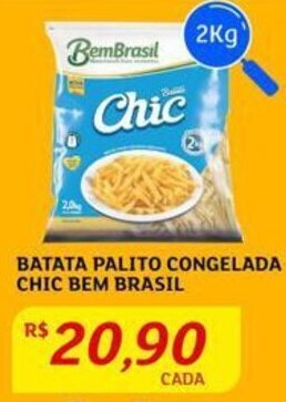 Assaí Atacadista BATATA PALITO CONGELADA CHIC BEM BRASIL 2Kg oferta