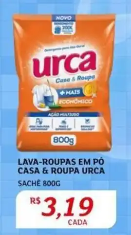 Assaí Atacadista LAVA-ROUPAS EM PÓ CASA & ROUPA URCA SACHÉ 800G oferta