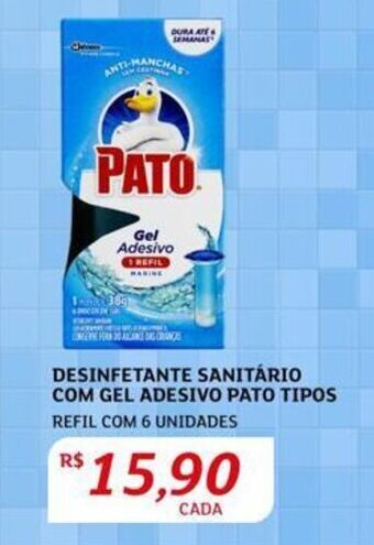 Assaí Atacadista DESINFETANTE SANITÁRIO COM GEL ADESIVO PATO TIPOS REFIL COM 6 UNIDADES oferta