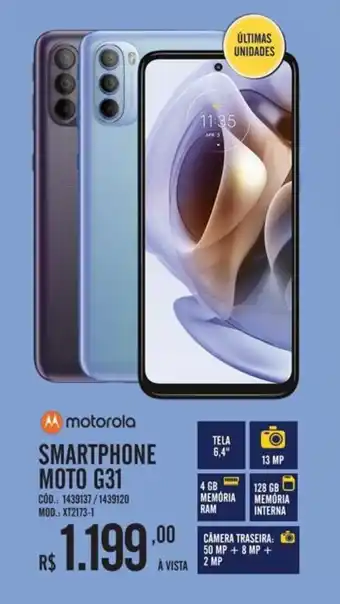 Zema motorola SMARTPHONE MOTO G31 oferta