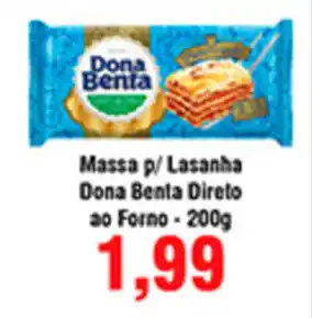 Massa p/ Lasnaha Dona Benta Direto ao Forno 200g