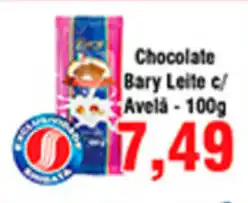 Shibata Supermercados Chocolate Bary Leite c/ Avela 100g oferta