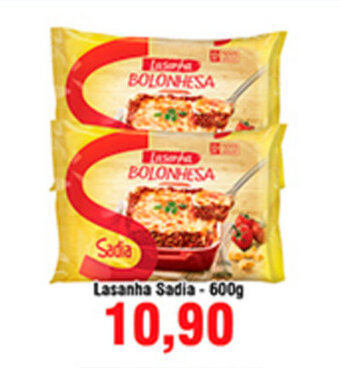Shibata Supermercados Lasanha Sadia 600g oferta