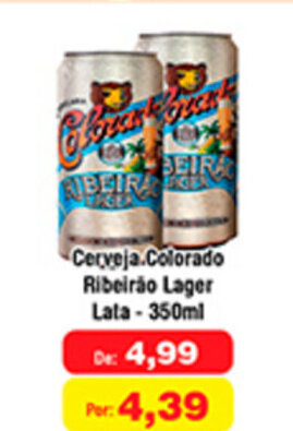 Shibata Supermercados Cerveja Colorado Ribeirao Lager Lata 350ml oferta