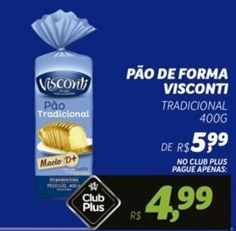 PÃO DE FORMA VISCONTI TRADICIONAL 400G